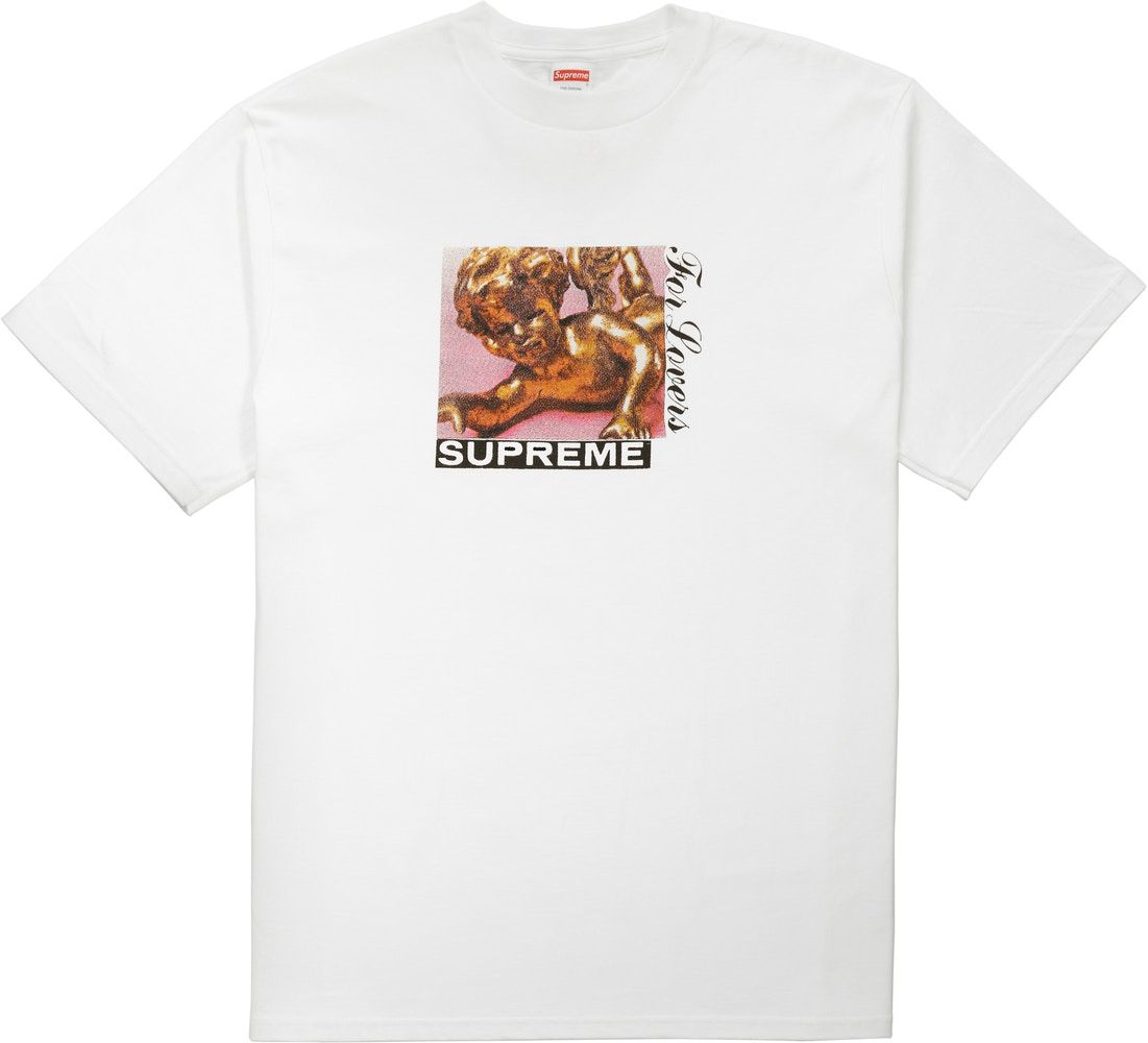 BRAND NEW SUPREME WHITE LOVERS TEE SHIRT SIZE LARGE