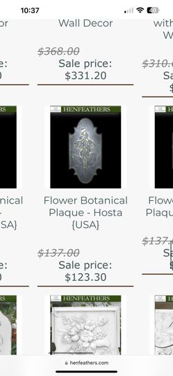 Hen Feathers Original Lilac Wall Plaque 