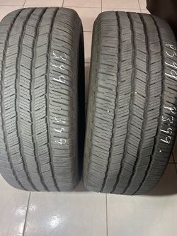 275/50/22. Two used Michelin defender tires one tire please read description great tread