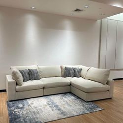 Serene Beige 4 Piece Upholstered Modular Sectional Sofa ✨✨ New