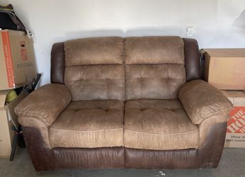 Leather Couch - Dual Recliners