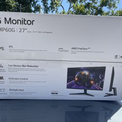 LG  27” Gaming HD Monitor 27MP60G