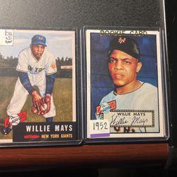Willie Mays Topps 1(contact info removed) Complete Set-RP