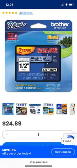 Brother ptouch label maker tape