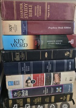 (16)Study Bibles, See 2nd pic $15 -$30 each