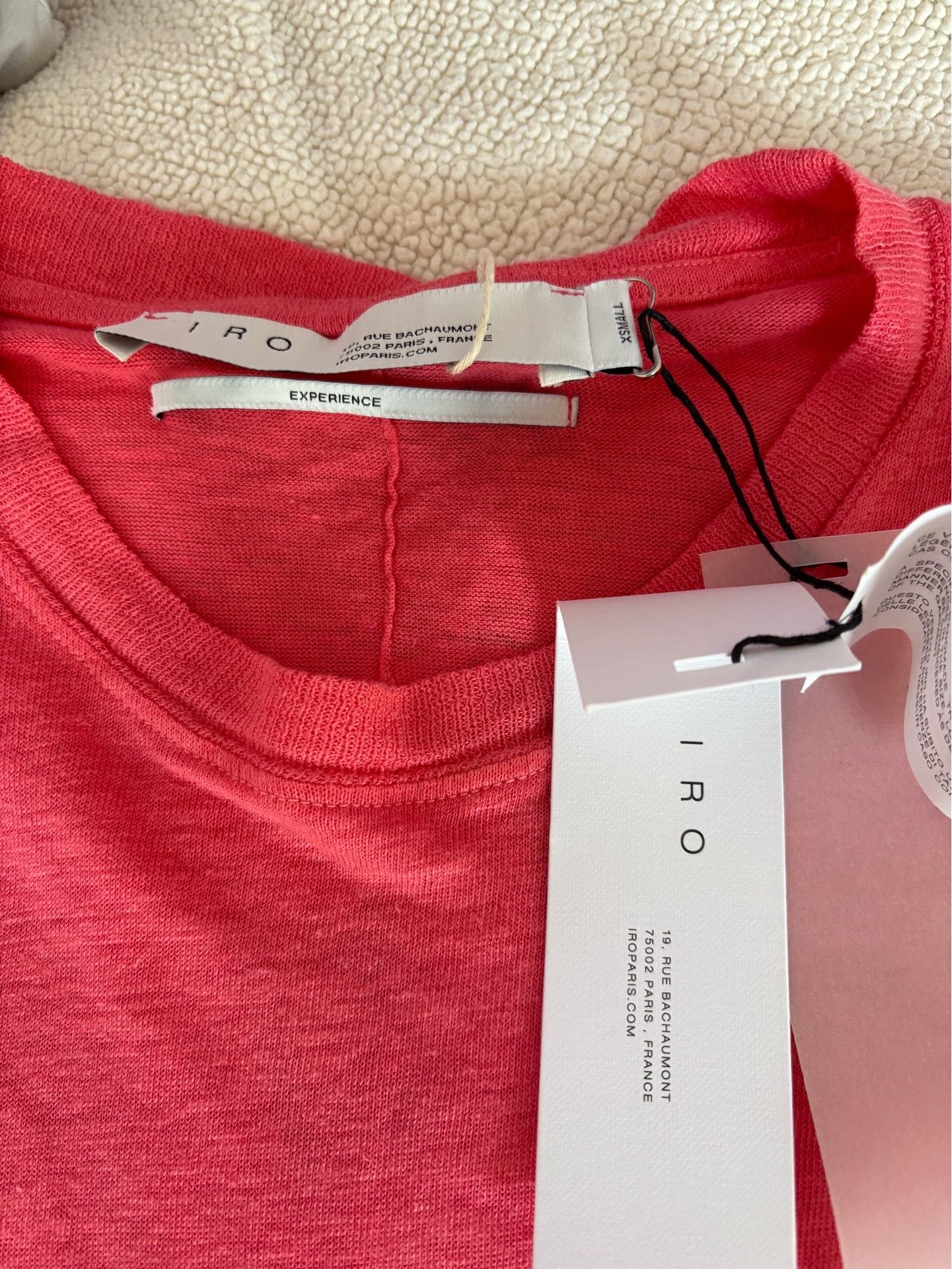 New IRO linen-jersey T-shirt (size XS, retail price $185)