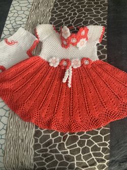 Vestido A Crochet Hecho A Mano
