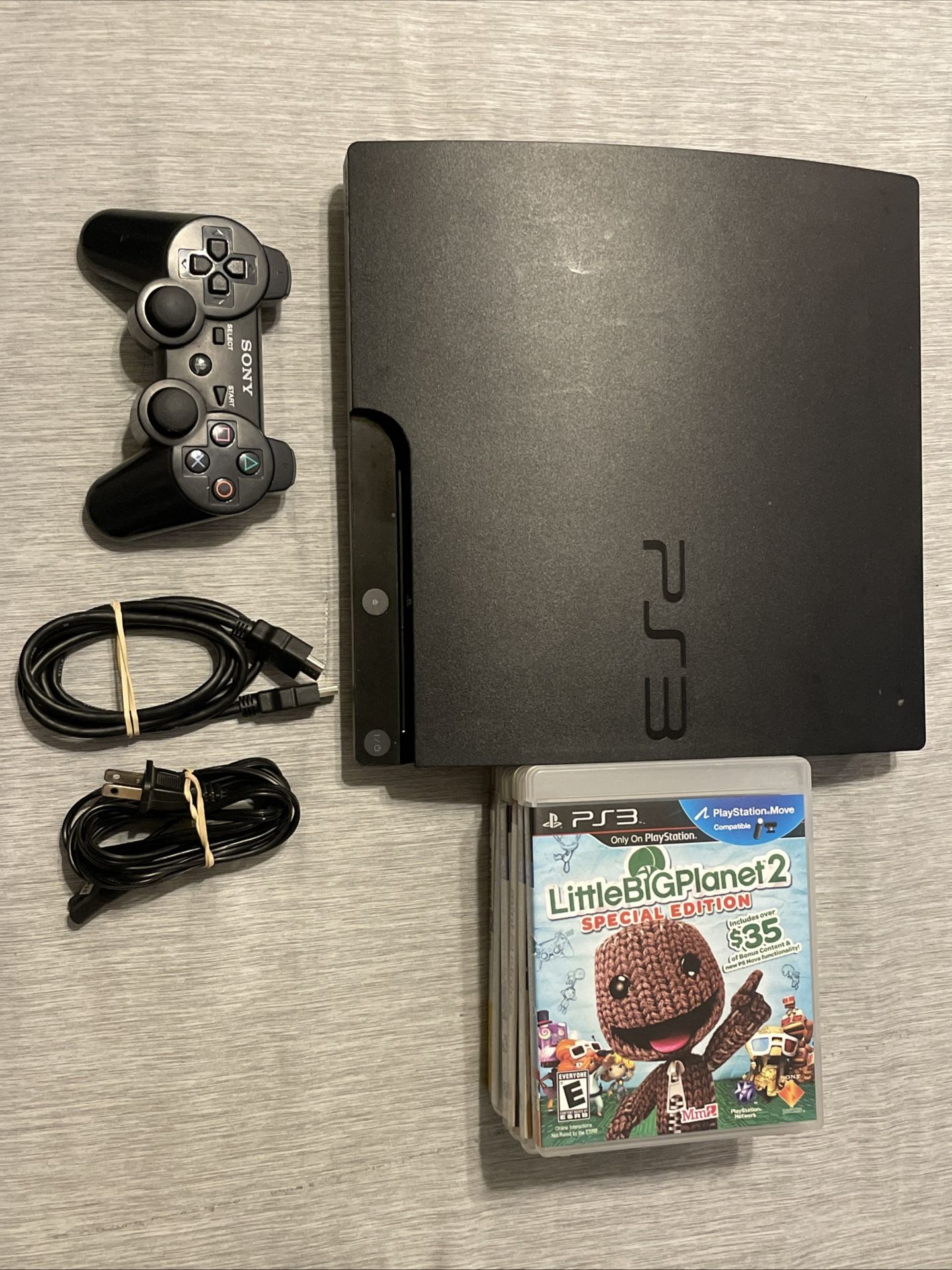 PlayStation 3 PS3 Bundle W/ Games & Controller