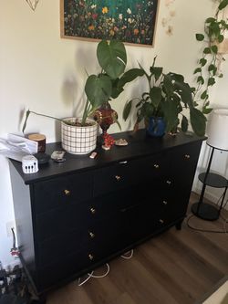 Black dresser