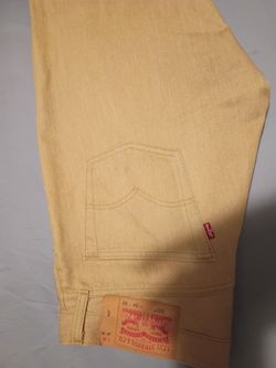 Levis denim jeans khaki color