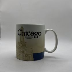 Starbucks Chicago Skyline Global Icon Coffee Cup Mug Collector Series 2009 16oz
