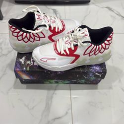 Puma Mb1 Low-wh/rd Melo Ball Basketball Shoes Size 9 In Men’s  