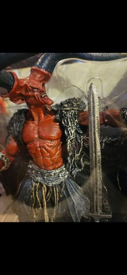 McFarlane Toys Lord of Darkness Legend Figure New, damage upper left plastic, firm.