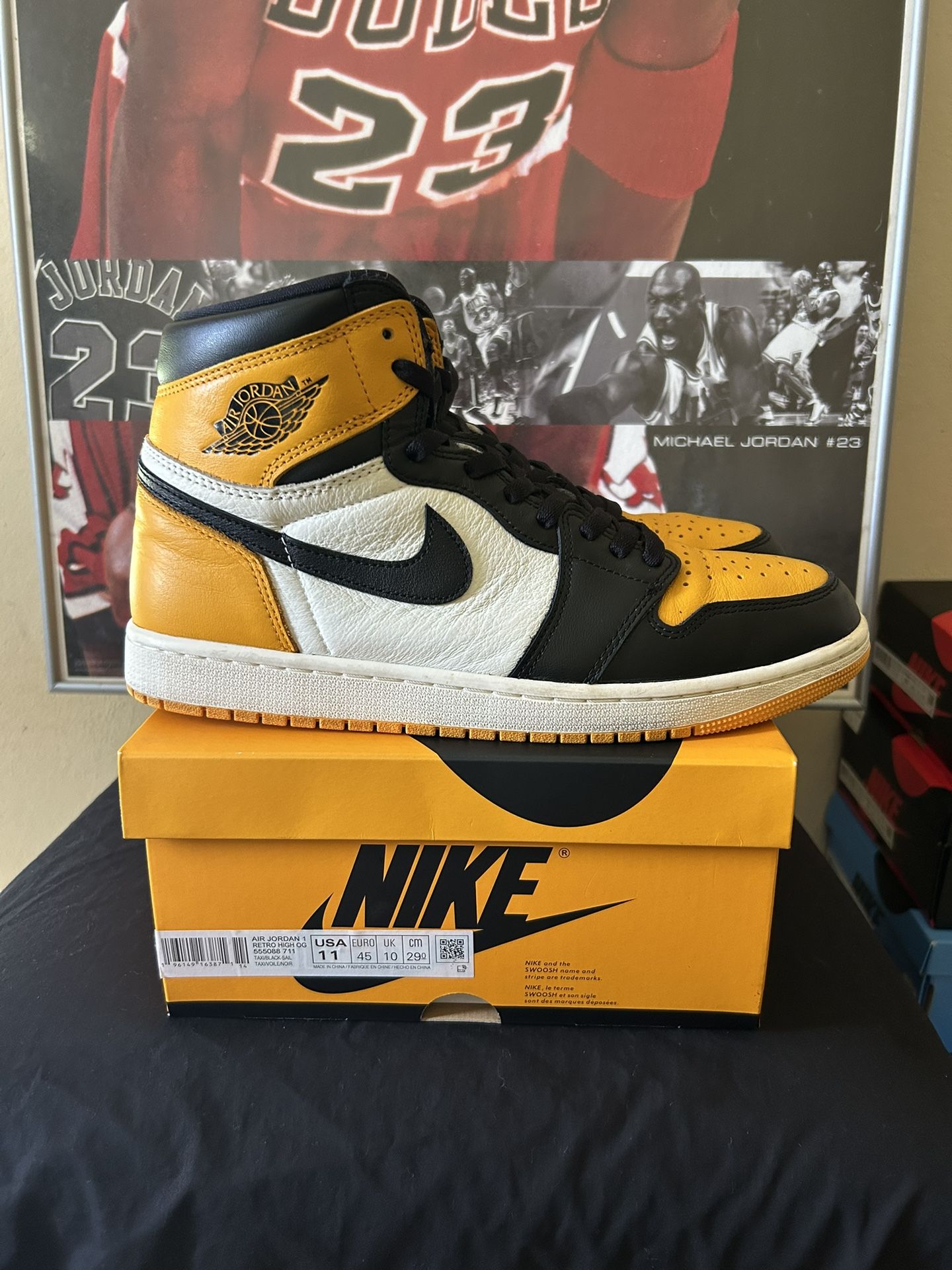 Air Jordan 1 Yellow Toe Men Size 11