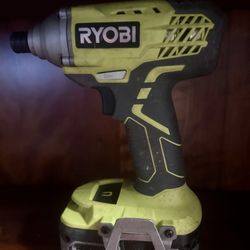  RYOBI 18V ONE+ 1/4" IMPACT DRIVER & 18V 4 Ah Lithium Battery 