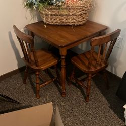 Kids table with two chairs