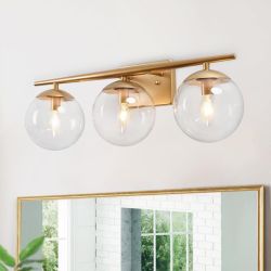 3-light Globe Vanity Wall Light | LightFixturesUSA, 3-light Wall Sconce, Globe Wall Light 3-light Globe Vanity Wall Light