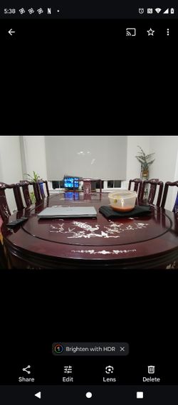 Dining Table Albatross & Mother of Pearl Inlay