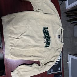 Packers Lambeau Field Men's L  AHEAD AUTHENTICS EMBROIDERED Sweater