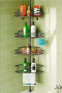 Tension shower caddy HAMITOR SILVER