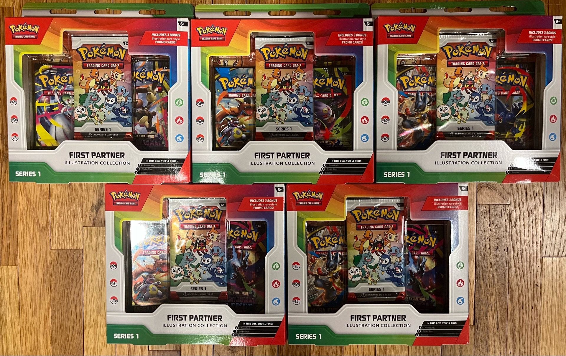 Pokemon TCG First Partner Illustration Collection Series 1 Factory Sealed New Unopened x5 Available