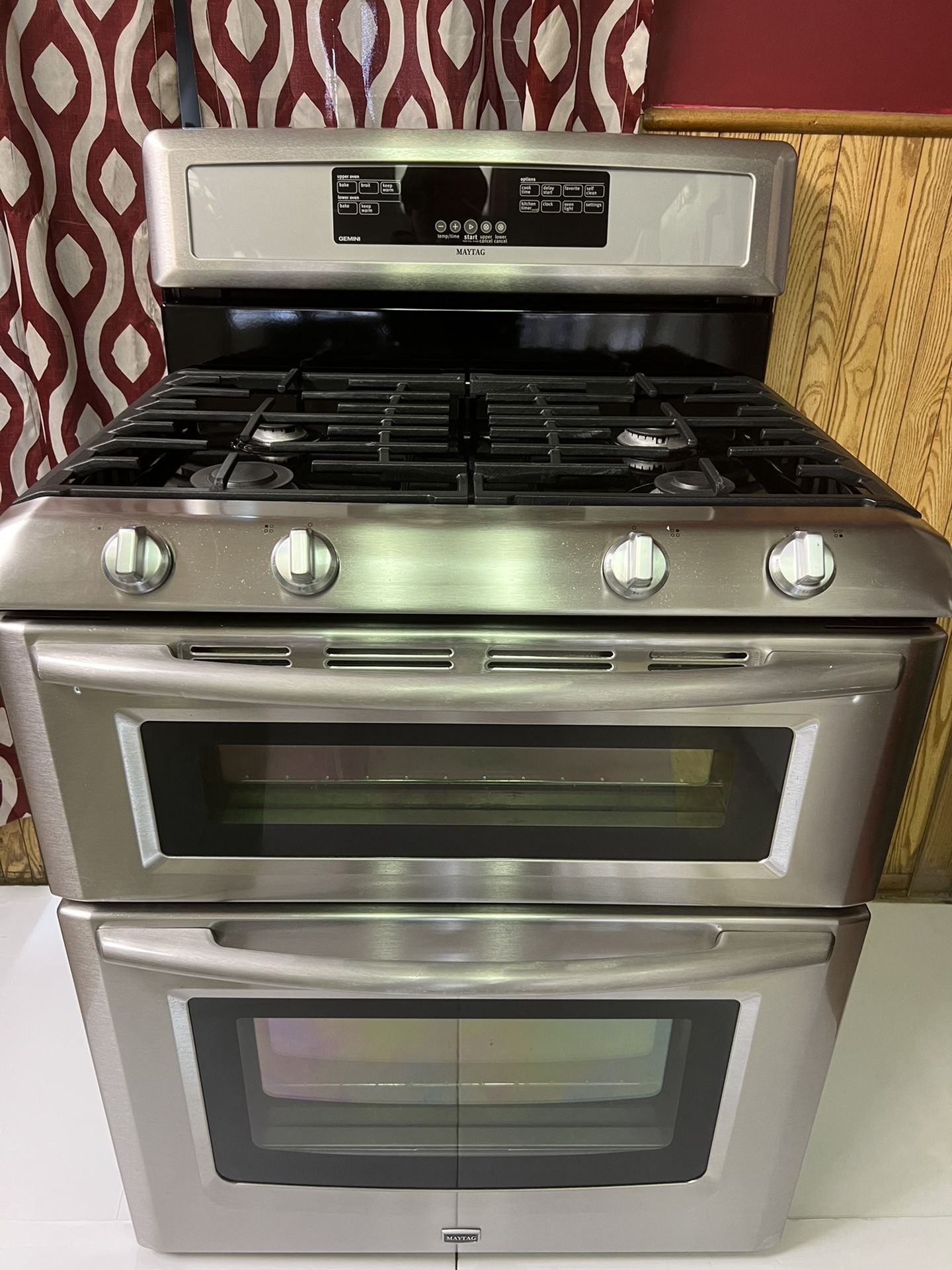 Maytag double oven gas range deals