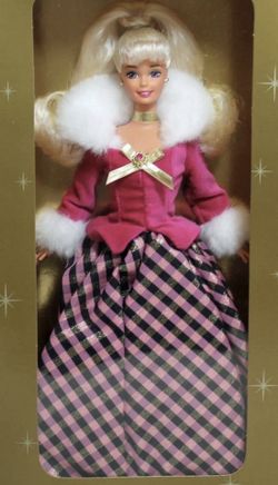 1996 - Barbie Winter Rhapsody Collectors Blonde Doll Avon Special Edition NRFB