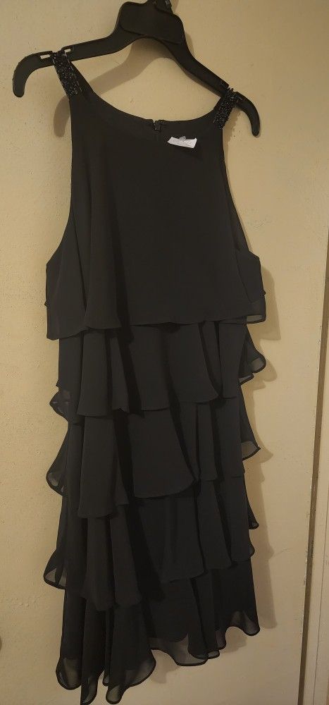Black Ruffle Dress 