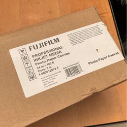 FujiFilm Professional Inkjet Media Photo Paper Canvas 3" Core 24"x100