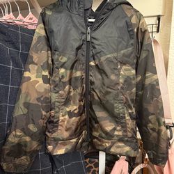 Nike fleece lined windbreaker
