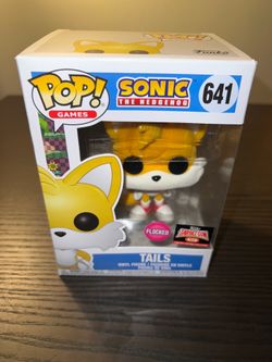 EXCLUSIVE FLOCKED (FUZZY) LIMITED EDITION Tails Funko Pop #641 Sonic Hedgehog Video Games LE Target