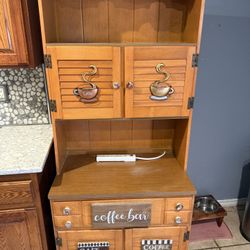 Coffee Bar Kitchen Cabinet
