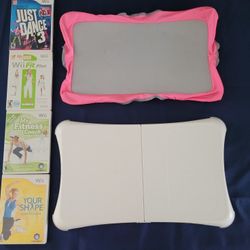 Nintendo Wii Balance Board + 4 games