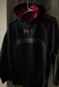 ZX Skateboard pullover fleece hoodie Black & gray M 10/12