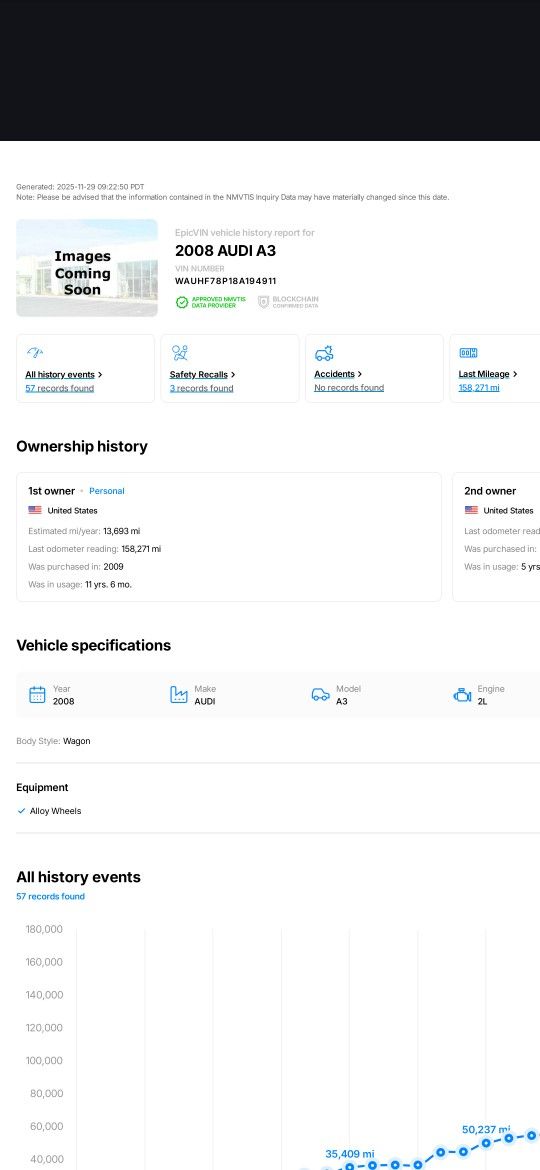 Used 08 Audiii2.0t A3