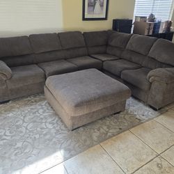 Brown couches