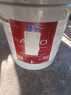 5 Gallons Exterior Satin Light Gray Paint 