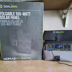 Goal Zero Yeti 500X and Nomad 100  Solar Panel Kit