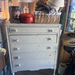  Rolling Vintage Chest Of Drawers K
