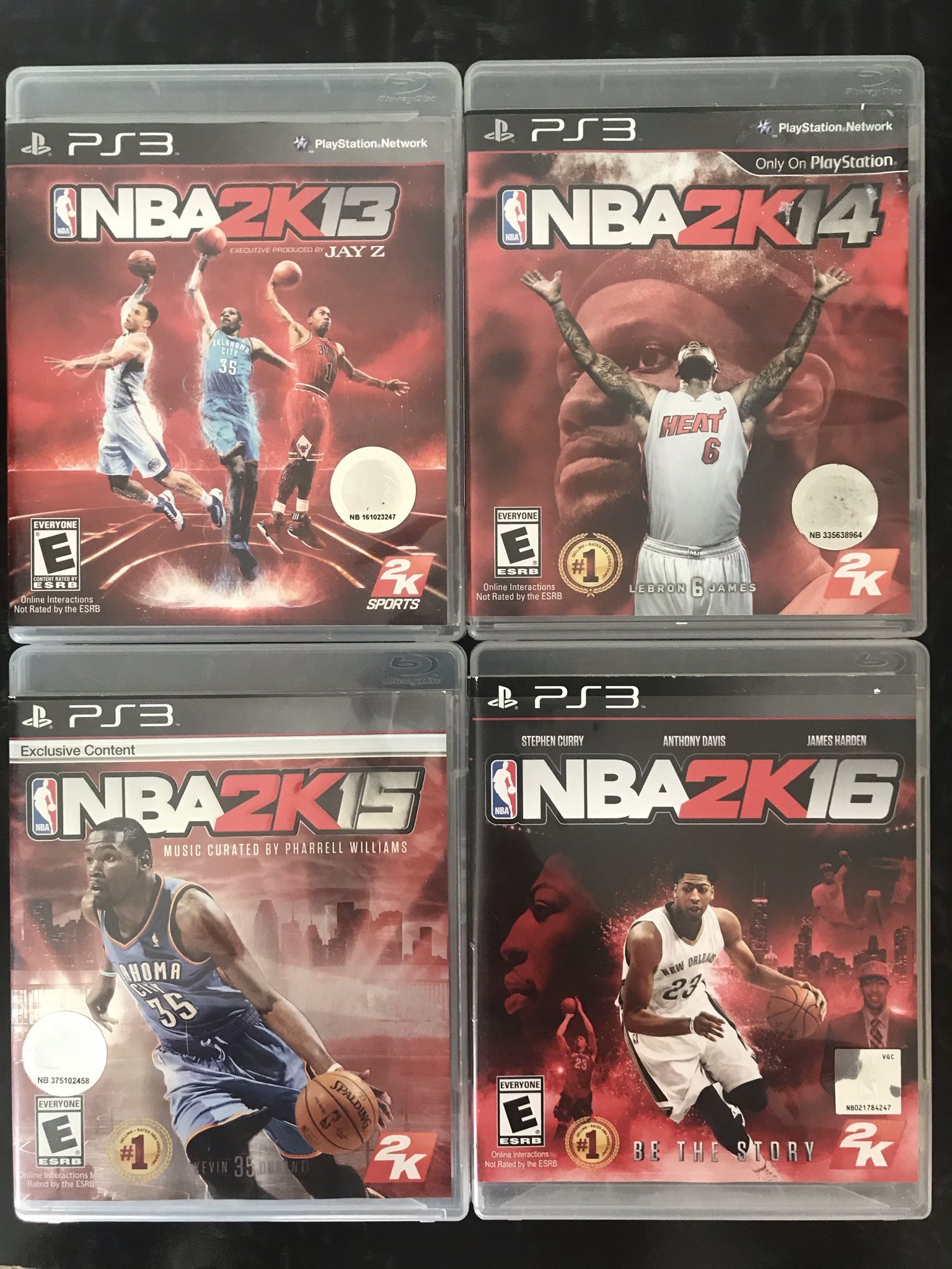 NBA 2K13,14,15,16 (PS3, Sony PlayStation 3, 2K Sports ) CIB Tested/Working!