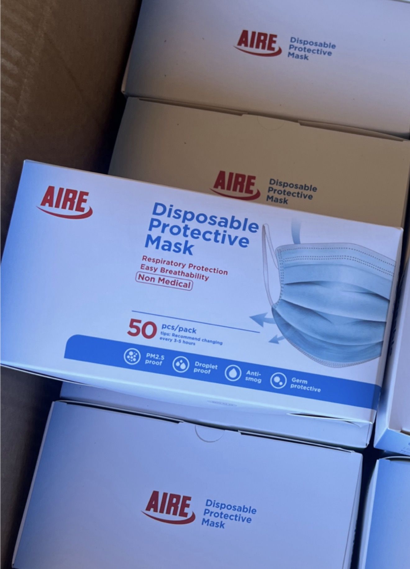 50ct Breathable Face Masks