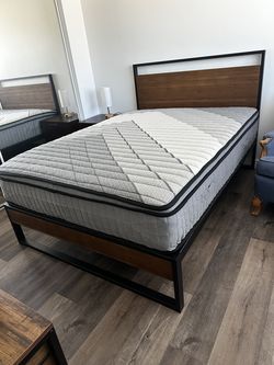 Bed mattress and desk