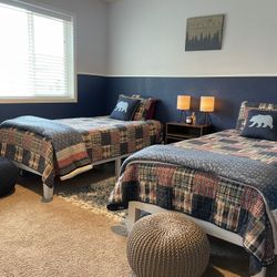 Twin XL Beds (frame, Mattress, Linens Included)