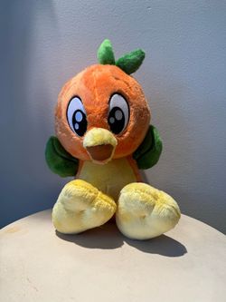 Disney Parks 10” Orange Bird Big Feet Orange Blossom Plush