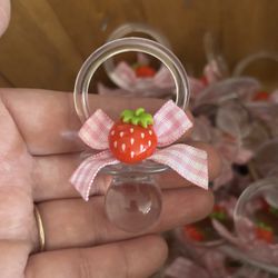 Strawberry pacifiers, Baby Shower Games