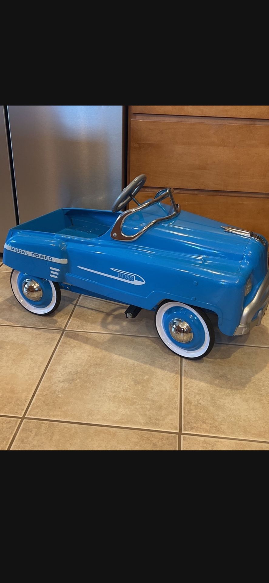 Vintage Metal Boss Peddle Car