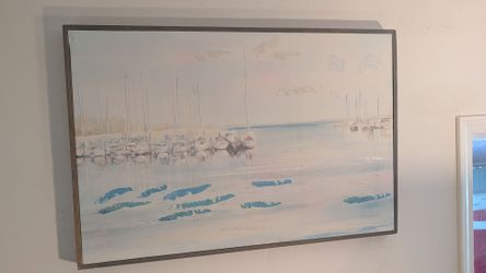 oil on canvas seascape painting ocean artwork nice framed art