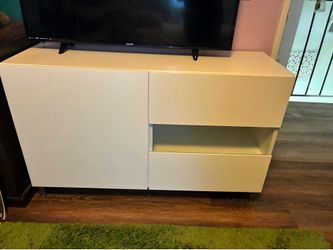 IKEA white TV storage cabinet