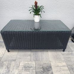Outdoor Wicker Coffee Table