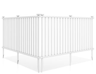 2 Piece 80 × 51 Inch Vinyl Picket Fence for Garden $70